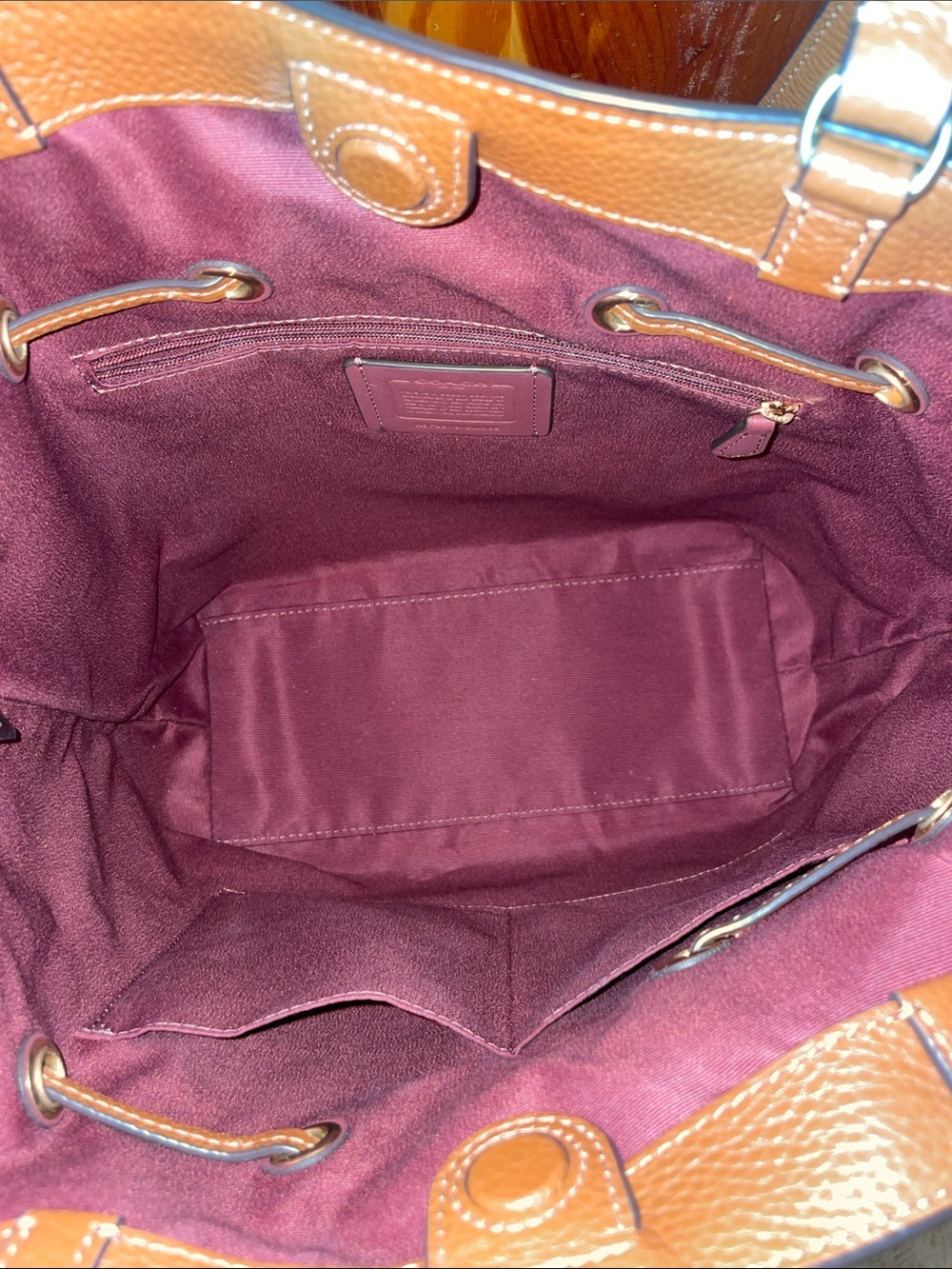 NWOT Coach ‘Andy’ Suede Tote - Picture 9 of 12